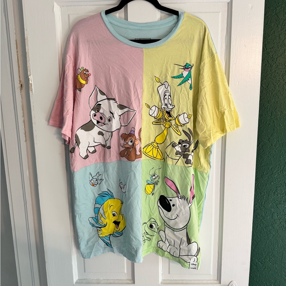 Disney Loungefly Sidekicks Pastel Colorblock Tee